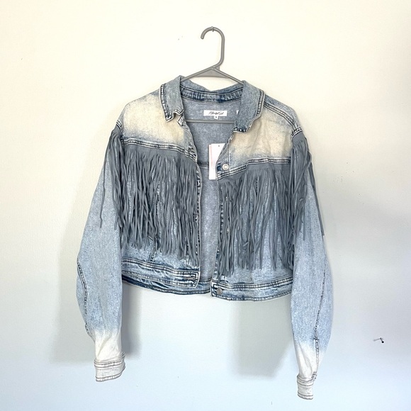 a beautiful soul Jackets & Blazers - 🔺SOLD🔻A Beautiful Soul Denim Fringe Jacket